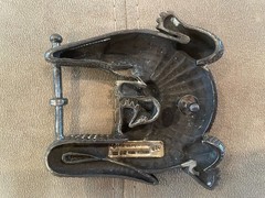 Huge Kieselstein-Cord Sterling Alligator Buckle