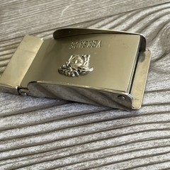 Versace Medusa Silver-Tone Metal Belt Buckle