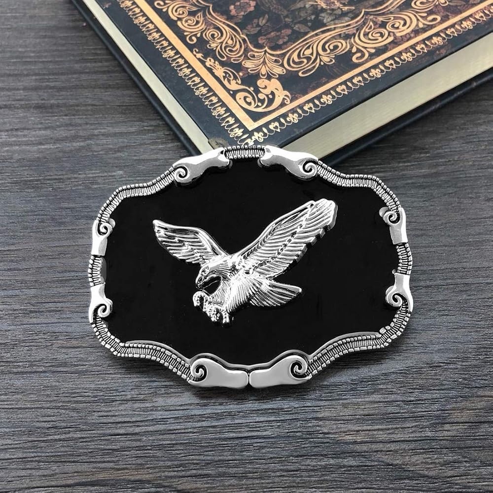 American Western Cowboy Flying Bald Eagle Belt Buckle Perfect Gift For Him