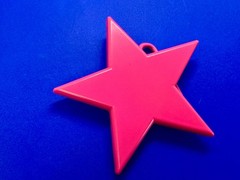 Pink Girlie Star Shaped Cutout Kids Women&rsquo;s Fun Bright Large Belt Buckle