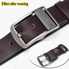 1pc Mens Faux Leather Belt Buckle Alloy Pin Buckle Replacement Belt Head Classic