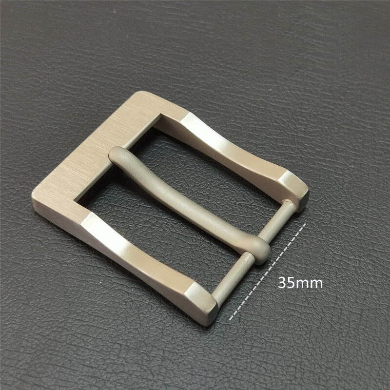 Pure Titanium Anti-allergic Tongue Pin Belt Buckle Fit for 35mm / 38mm Belt