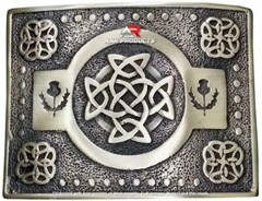 Scottish Highland Kilt Belt Buckle Celtic Knot Work High Quality Antique Finish