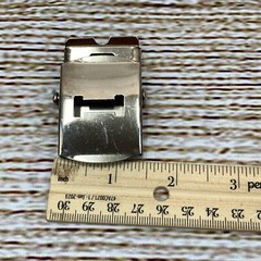 Silver Tone Belt Buckle Slide Initial « I » 1.75 Inch