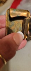 HICKOK BRONZE BELT BUCKLE MONOGRAMMED M VINTAGE ESTATE FIND