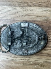 Vintage 1985 Siskiyou End Of The Trail Belt Buckle