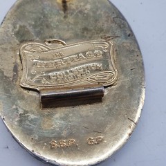 Aminco Heritage Collection T Initial Silver and Gold Plated Western Belt Buckle
