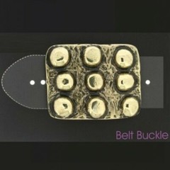 Studded Octopus Suction Cup Belt Buckle Brass Interchangeable Buckle GS5113