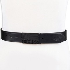 Dickies American Flag Plaque Buckle Casual Leather Belt-Size Medium