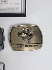 NRA GOLDEN EAGLES BELT BUCKLE – Flying Eagle – HANDYMAN Life Member Meritor CYA