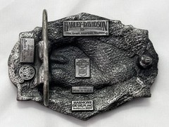 Harley Davidson Belt Buckle USA American Flag Bald Eagle D-88 Harmony 1988