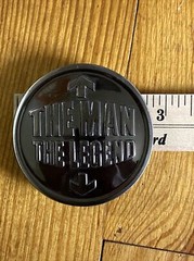 The Man The Legend Mens Round Belt Buckle College Gag Gift