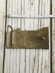 Vintage Solid Brass “Dennis” Name Belt Buckle Pants Amingo Taiwan