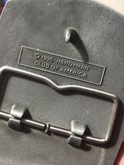 HANDYMAN CLUB OF AMERICA Lifetime Member 1995 Vtg Belt Buckle 3.25”x 2.5” Pewter