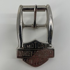 Harley-Davidson Belt Buckle Mens Silver Metal Shield Logo USA Motorcycles 2&Prime;x3&Prime;