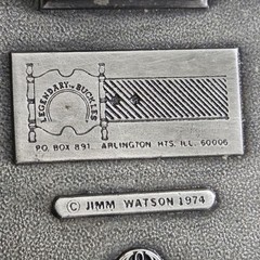 Belt Buckle – Legendary Buckles Jimm Watson 1974 Statler Brothers (some wear)
