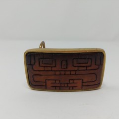 VTG Shambu Solid Brass Handmade Leather Belt Buckle
