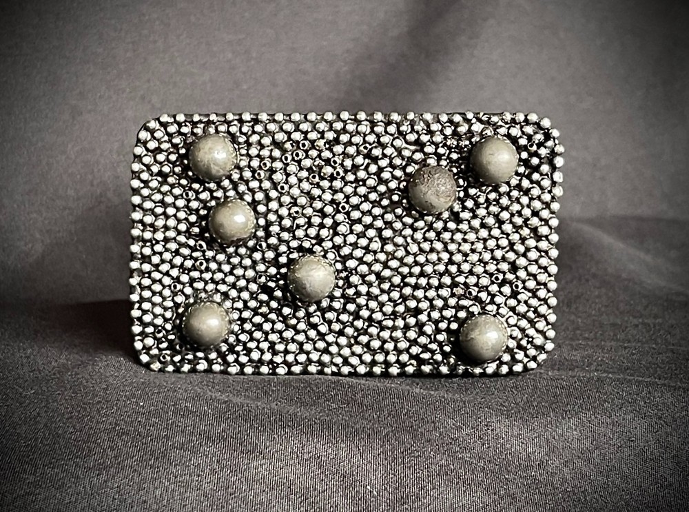 “Dead Planets” Industrial Cosmic Wearable Art Belt Buckle – Darren McNeese