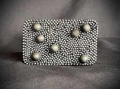 “Dead Planets” Industrial Cosmic Wearable Art Belt Buckle – Darren McNeese