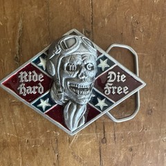 RIDE HARD DIE FREE Great American Products BELT BUCKLE. 3096