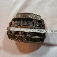 Great American Buckle Co ES&NA Railway Train Belt Buckle Mens Limited Ed Brass