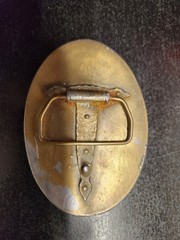 County of Nassau NY 1925-1975 Police Commemorative Belt Buckle Brass Gold Tone