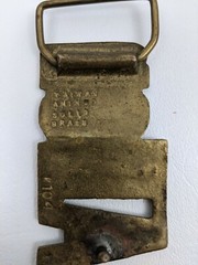 Vtg Allen Name Belt Buckle Mens Brass Western Gift Idea Gold