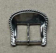 Lot 3 Western Vintage Style Engraved Belt Buckles Silver Tone Floral Scroll