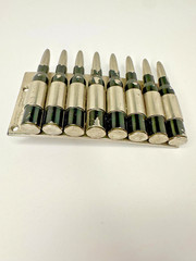 Gun Bullet&rsquo;s Shell Casing Chain Belt Buckle