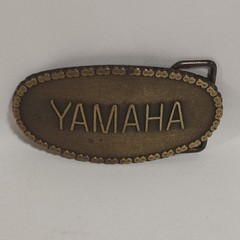 Yamaha Motorcycle Chain Belt Buckle Brass 1970&rsquo;s Vintage Worn Functional