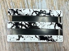 Adidas Golf 3 Stripe White & Black Ink Flash Color Trophy Award Belt Buckle