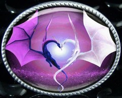 Dragon Wing Heart Fantasy Men Women Handmade Belt Buckle
