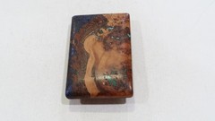 Artisan Nathan Shands exotic wood,turquoise,lapis malachite inlay belt buckle