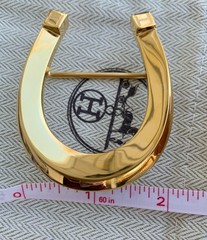 Hermes Buckle Waist Belt 38mm Gold Hermès Fer à Cheval horseshoe-shaped