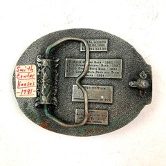 The Smith County State Bank KS Metal Belt Buckle 1981 495/500