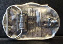 Curtis Machine Company Dodge City Kansas Iron Horse Train Era Belt Buckle 1982