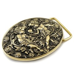 Gemini belt buckle, Twins Horoscope Astrological Zodiac Sign solid belt buckle