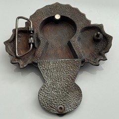 Heavy Metal Buckles Spider Keyhole Rose Belt Buckle