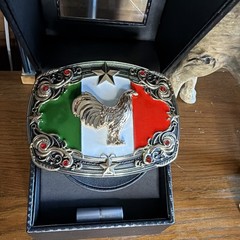 Mexican Flag Charro Cowboy Belt Buckle Hebilla Vaquera Made In Mexico