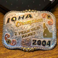 Frontier 2004 IQHA Idaho Quarter Horse Champion Belt Buckle
