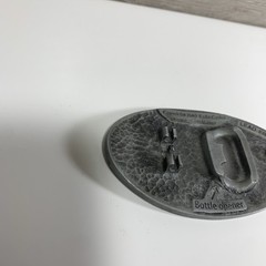 EXILE CYCLES Black Gloss Belt Buckle 4” x 2-3/8”