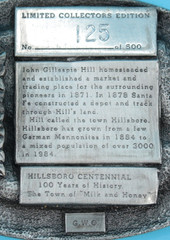 VTG 80s Hillsboro Kansas Centennial Western Commemorative Belt Buckle