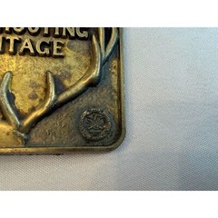 Vintage NRA belt buckle Preserving our Shooting Heritage NRA Whittington Center
