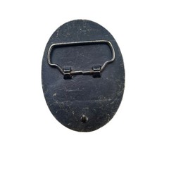 Crude Oil Vintage Brass Belt Buckle Gold