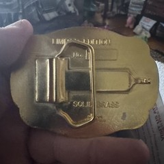 Historical Construction Equipment Show Belt Buckle Limited Edition Embossed 1998