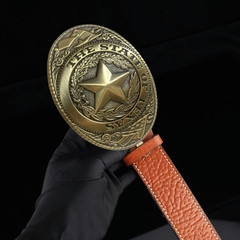 Western Rodeo TEXAS Cowboy Lone Star Belt Buckle Antic Brass Hebillas Vaqueras