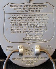 1990 Bald Eagles Liberty Bell Logo 2nd Amendment Bear Arms Right NRA Belt Buckle