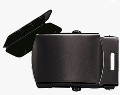 MILITARY WEB BUCLE REPLACEMENT SLIDING& FLIP TOP BLACK AND SILVER