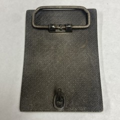 Solid Pewter Sunset Express Trucking Arched Embossed Belt Buckle 3 1/2&Prime;x2 1/2&Prime;