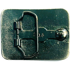 Loyal Order of Moose PAP Belt Buckle Cast Metal Epoxy Front 2013 – Moose Club